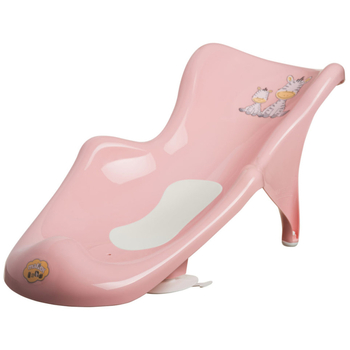 Гірка для купання Maltex Zebra з антиковзким килимком, рожевий (6654 6654_41) - Pampik