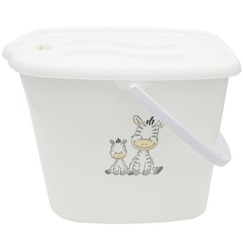 Відерце для підгузків Maltex Zebra, білий (6906_60) - Pampik