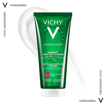 Гель для глибокого очищення Vichy Normaderm, для жирної, схильної до недоліків шкіри обличчя та тіла, 200 мл - Pampik - 6