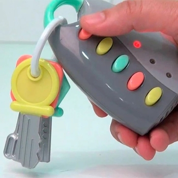 Іграшкові пластикові ключі Eurekakids, сірий (720001/22403) - Pampik - 3