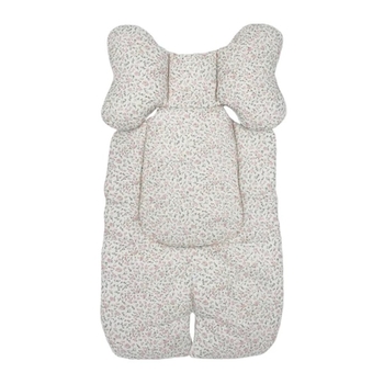 Набір New Life expert: універсальний матрацик, 62х33 см + двосторонній плед, 73х73 см, біло-рожевий (807+829/27680) - Pampik - 2