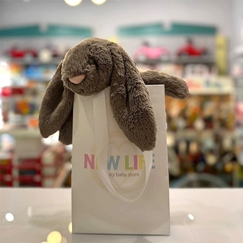 Подарунковий паперовий пакет New Life, 24х16х7 см, білий (35931) - Pampik - 4