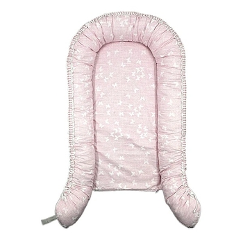 Позиціонер-кокон New Life expert, 82х48х13 см, рожевий з молочним (877+868/38128) - Pampik - 2