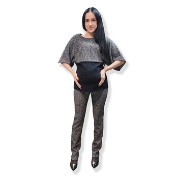 Лосини New Life, р.44, чорний меланж (702/22606) - Pampik - 3