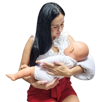 Подушка-рукав для мами New Life expert, 24х15х19 см, світло-сірий (007/36686) - Pampik - 6