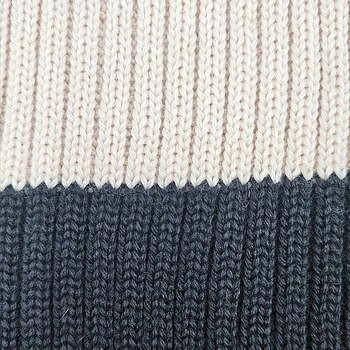 Кофта-труба в'язана New Life р.46, бежево-чорний (2405) - Pampik - 3