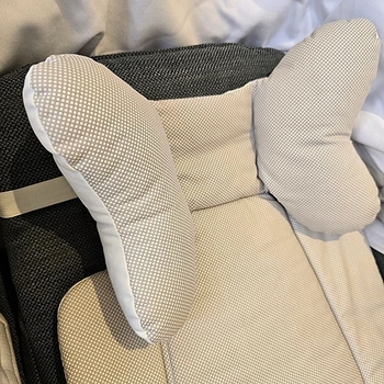 Набор New Life expert: универсальный матрасик, 62х33 см + двусторонний плед, 73х73 см, серый (821+826/27644) - Pampik - 8