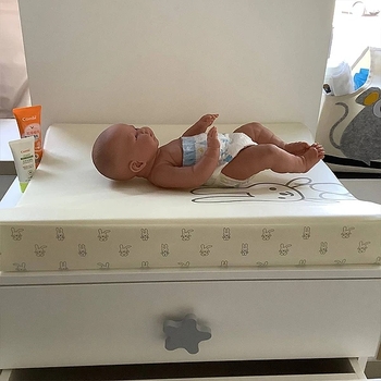 Матрасик для пеленальния New Life expert, 50х65х10 см, кремовый (801/36829) - Pampik - 6