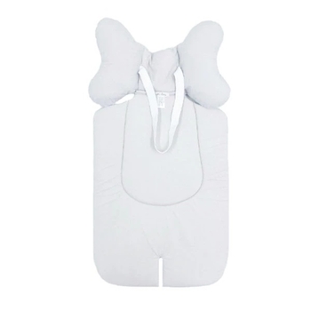 Набір New Life expert: універсальний матрацик, 62х33 см + двосторонній плед, 73х73 см, біло-бежевий (879+842/34175) - Pampik - 2