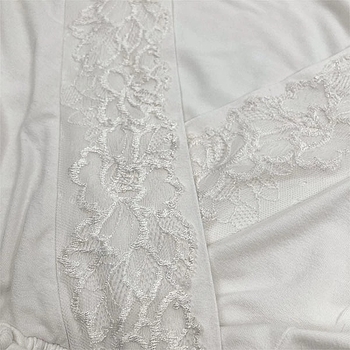 Нічна сорочка New Life з мереживом, р.L, білий (044/16334) - Pampik - 5