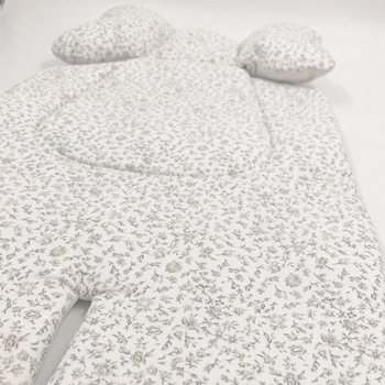 Набір New Life expert: універсальний матрацик, 62х33 см + двосторонній плед, 73х73 см, біло-бежевий (879+842/34175) - Pampik - 4