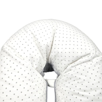 Багатофункціональна подушка для мами та малюка 3 в 1 New Life expert, 74х46х16 см, біло-сірий (872/38271) - Pampik - 3