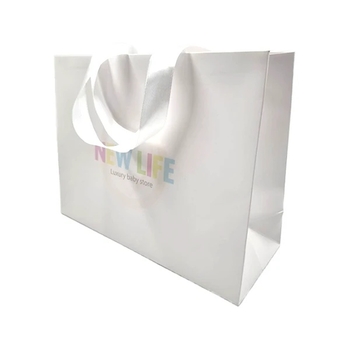 Подарочный бумажный пакет New Life, 24х32х12 см, белый (34282) - Pampik