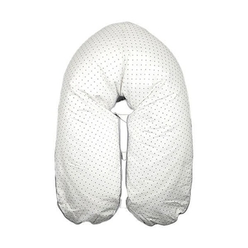 Багатофункціональна подушка для мами та малюка 3 в 1 New Life expert, 74х46х16 см, біло-сірий (872/38271) - Pampik - 2