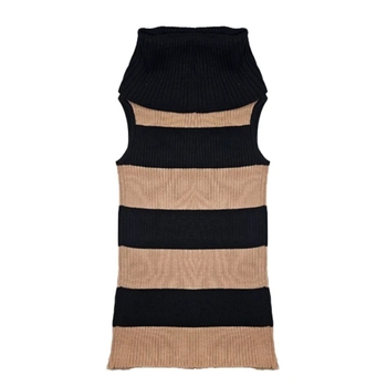 Кофта-труба в'язана New Life р.42, кавово-чорний (6132) - Pampik