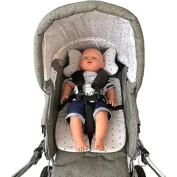 Универсальный матрасик в коляску New Life expert, 62х33 см, серый (881/34406) - Pampik - 5