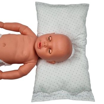 Двусторонняя подушка-рукав для мамы и малыша 2 в 1 New Life expert, 48х30 см, серый с белым (007/37120) - Pampik - 8