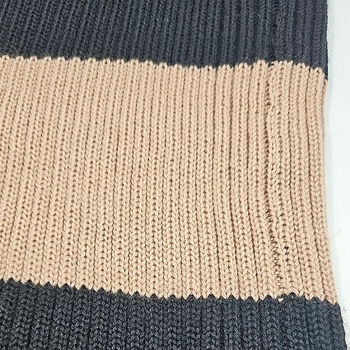 Кофта-труба в'язана New Life р.42, кавово-чорний (6132) - Pampik - 3