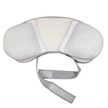 Подушка для годування New Life expert з поясом, 74х46х16 см, біло-сірий (009/34231) - Pampik - 2