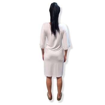 Нічна сорочка New Life з мереживом, р.L, білий (044/16334) - Pampik - 8