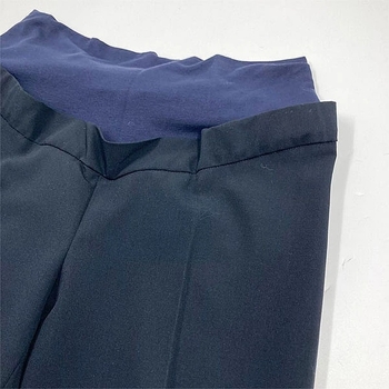 Брюки New Life с трикотажной вставкой и поясом на резинке, р.42, темно-синий (498/8275) - Pampik - 3