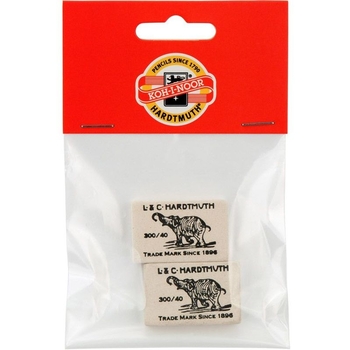 Ластик мягкий Koh-i-Noor Слон, 2 шт. (300/40/2/P) - Pampik