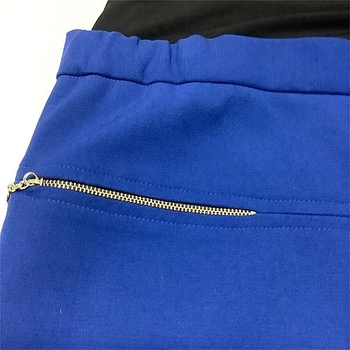 Спідниця вкорочена New Life з блискавками, р.46, електрик (480/8960) - Pampik - 3