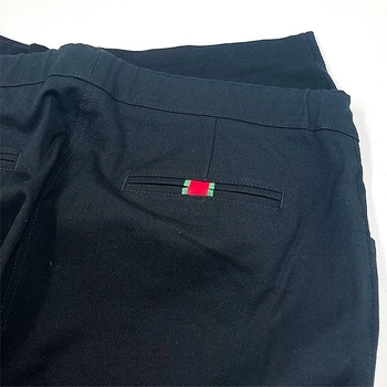 Брюки зауженные New Life с трикотажной вставкой, р.50, черный (208/6686) - Pampik - 5