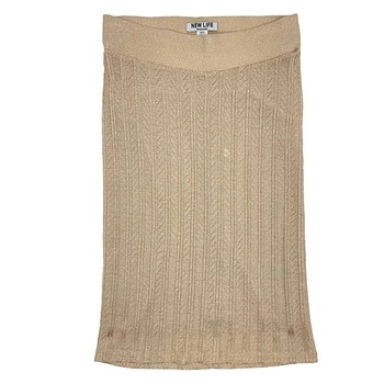Костюм зі спідниці та майки New Life, р.42, бежевий (178/10324) - Pampik - 3