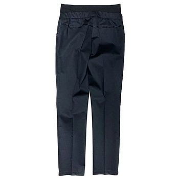 Штани укорочені New Life з трикотажною вставкою та поясом на резинці, р.46, чорний (248/7071) - Pampik - 2