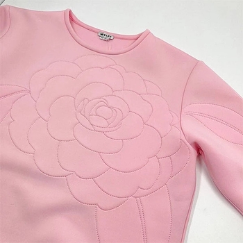 Свитшот-туника New Life Chanel, р.44-46, розовый (195/33973) - Pampik - 3