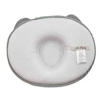 Ортопедична подушка New Life expert Memory Air+ Котик для немовлят, 21х19 см, біло-сірий (34407) - Pampik - 3