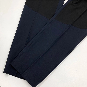 Брюки New Life LV с трикотажной вставкой, комбинированные, р.42, черно-синий (495/19224) - Pampik - 5