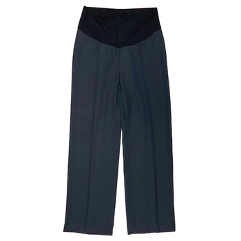 Штани New Life з трикотажною вставкою, р.50, чорний (417/6828) - Pampik