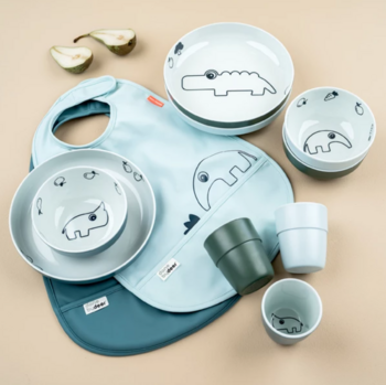 Тарелка глубокая Done by Deer, 3 шт., зеленый (1819632/35654) - Pampik - 4