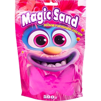Кінетичний пісок Strateg Magic sand, фіолетовий, 500 г (39403-4) - Pampik