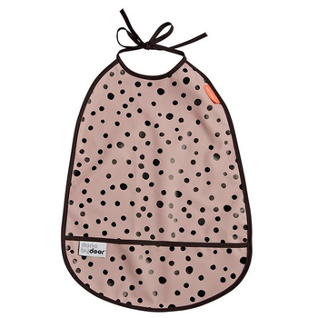 Слюнявчик водонепроницаемый Done by Deer, 2 шт., пудровый (1393671/27327) - Pampik - 3