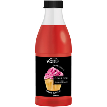 Піна для ванн Energy of Vitamins Cherry Cupcake, 800 мл - Pampik