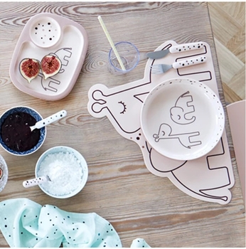 Коврик силиконовый для еды Done by Deer, 30х40 см, пудровый (1006191/33039) - Pampik - 2