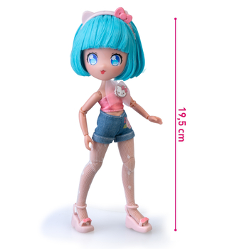 Ігровий набір 4SF Manga Dolls серії Hello Kitty Красуня Пінк на скутері, 19.5 см (HKTF3000) - Pampik - 5