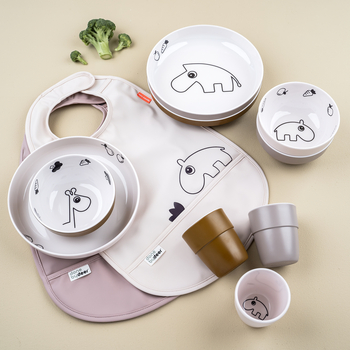 Тарелка глубокая Done by Deer, 3 шт., пудровый (1819631/35653) - Pampik - 4