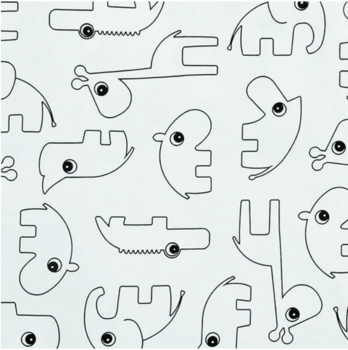 Постельное белье Done by Deer, 80х100 см, 35х40 см, голубой (20502/22345) - Pampik - 2