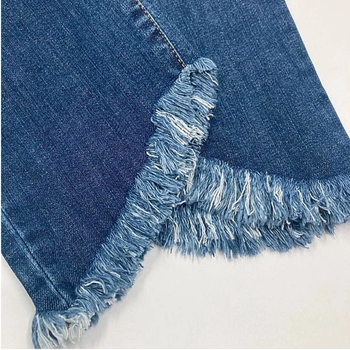 Джинси вузькі вкорочені Pietro Brunelli Colton з бахромою, джинс, р.42, світло-синій (JPAT43,501/27495) - Pampik - 5