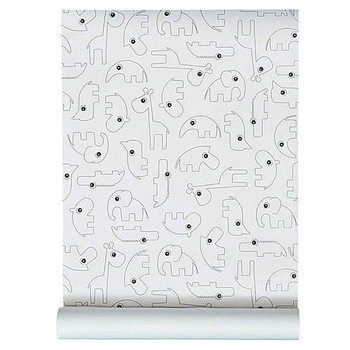 Декоративные обои Done by Deer, 53 см х10 м, белый (518668/37469) - Pampik