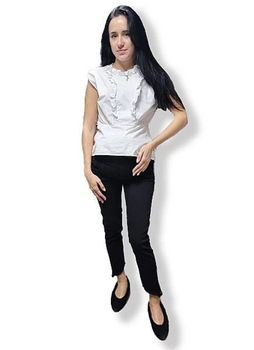 Джинси вузькі Pietro Brunelli Bertram з бахромою, джинс, р.44, чорний (JPAA43,W999/29633) - Pampik - 6