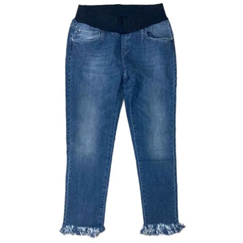 Джинси вкорочені з бахромою Pietro Brunelli Bazil, джинс, р.46, світло-синій (JPSC44,642/23038) - Pampik