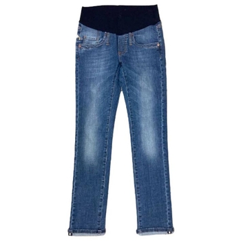 Джинси прямі Pietro Brunelli Wilson вкорочені, зі стразами, джинс, р.42, синій (JPCU41,678/25261) - Pampik