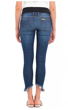 Джинси вузькі вкорочені Pietro Brunelli Colton з бахромою, джинс, р.42, світло-синій (JPAT43,501/27495) - Pampik - 8