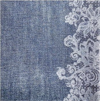 Джинси Pietro Brunelli вузькі вкорочені з бандажем та мереживом, р.40, джинс, синій (JP0043.597/11323) - Pampik - 5