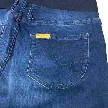 Джинсы узкие потертые Pietro Brunelli, джинс, р. 46, темно-синий (JP0043,643/23068) - Pampik - 4